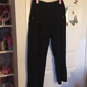 TanJay Women's Classic Black Straight Leg Pants